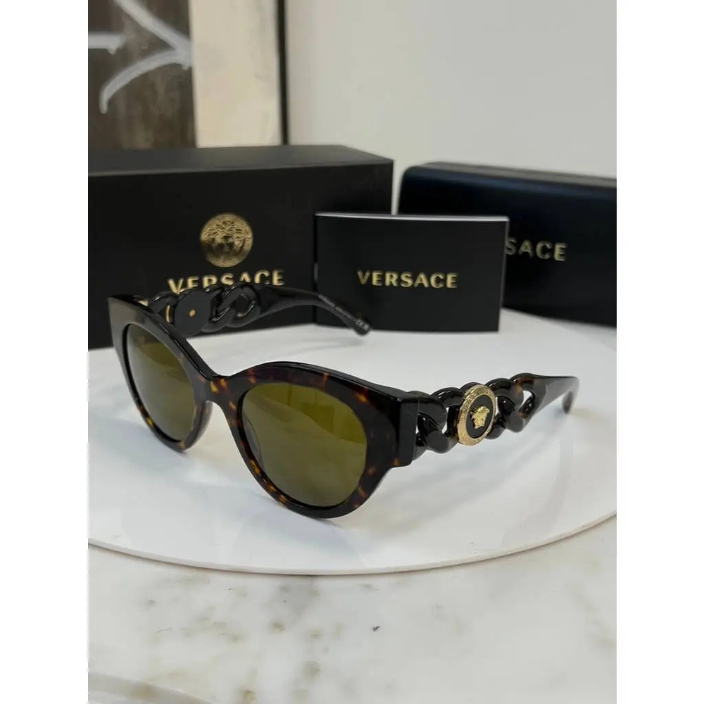 ‼️On SALE ‼️Versace Brown Patterned Sunglasses - Picture 2 of 10